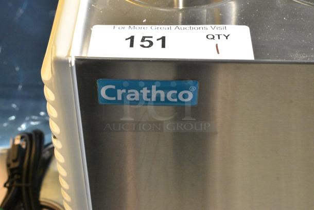 BRAND NEW SCRATCH AND DENT! 2021 Crathco E47/E49-4 Stainless Steel Commercial Countertop 4 Section Refrigerated Beverage Machine Base. 115 Volts, 1 Phase. Tested and Working! - Image 2 of 4