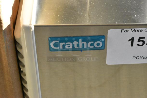 BRAND NEW SCRATCH AND DENT! 2021 Crathco E47/E49-4 Stainless Steel Commercial Countertop 4 Section Refrigerated Beverage Machine Base. 115 Volts, 1 Phase. Tested and Working! - Image 2 of 4