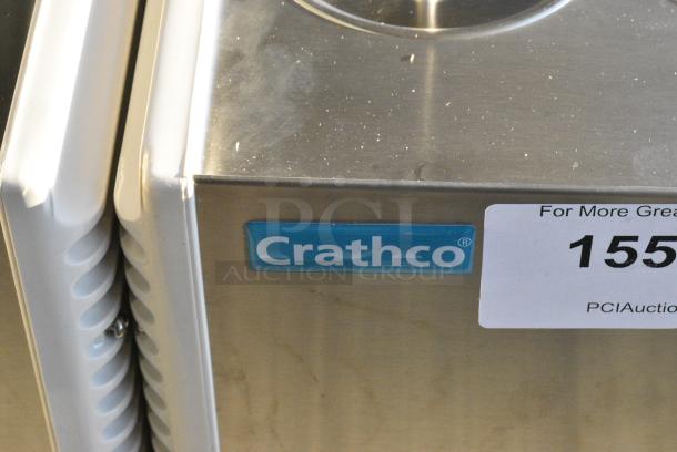 BRAND NEW SCRATCH AND DENT! 2021 Crathco E47/E49-4 Stainless Steel Commercial Countertop 4 Section Refrigerated Beverage Machine Base. 115 Volts, 1 Phase. Tested and Working! - Image 2 of 4