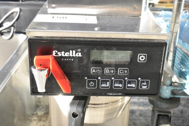 BRAND NEW SCRATCH AND DENT! Estella AIG3DAF Automatic Coffee Maker with 3 Decanter Warmers and Digital Display, Hot Water Dispenser and Metal Brew Basket. 120 Volts, 1 Phase. - Image 3 of 6