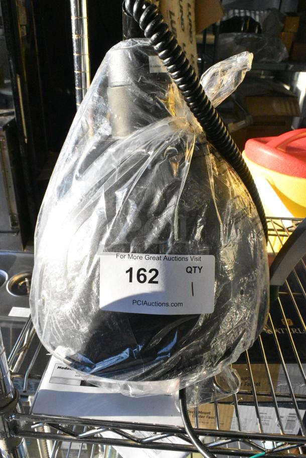 BRAND NEW SCRATCH AND DENT! ServIt 423HLR85BK Retractable Cord Ceiling Mount Heat Lamp with Modern Black Finish Round Dome Shade. 120 Volts, 1 Phase. - Image 1 of 3