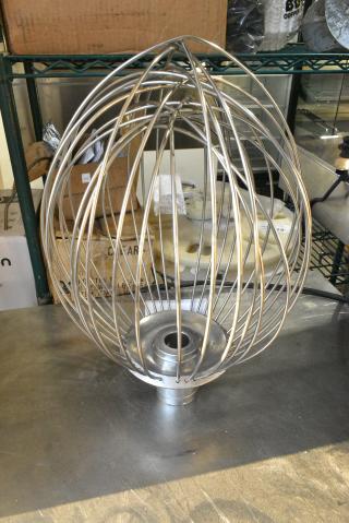 BRAND NEW SCRATCH AND DENT! Metal Commercial 60 Quart Whisk Attachment for Mixer.