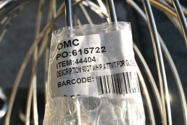 BRAND NEW SCRATCH AND DENT! Metal Commercial 60 Quart Whisk Attachment for Mixer. - Image 4 of 4