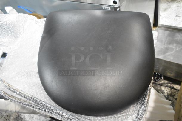 4 Box of 4 BRAND NEW SCRATCH AND DENT! Lancaster Table & Seating 164CUSHMTLBK 2 1/2" Black Vinyl Padded Seat for Metal Frame Seating. 4 Times Your Bid! - Image 1 of 3