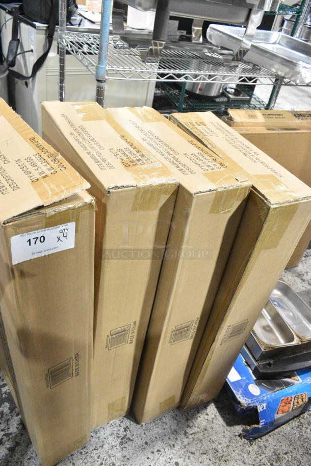 4 Box of 4 BRAND NEW SCRATCH AND DENT! Lancaster Table & Seating 164CUSHMTLBK 2 1/2" Black Vinyl Padded Seat for Metal Frame Seating. 4 Times Your Bid! - Image 3 of 3