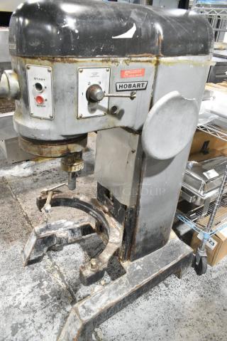 Hobart H600 Metal Commercial Floor Style 60 Quart Planetary Dough Mixer. 220 Volts, 3 Phase.