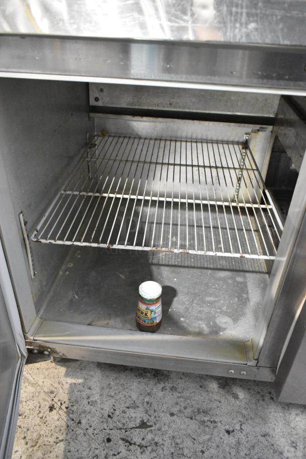 Continental Stainless Steel Commercial Pizza Prep Table w/ 2 Drawers and 2 Doors. 115 Volts, 1 Phase. Tested and Working! - Image 6 of 7