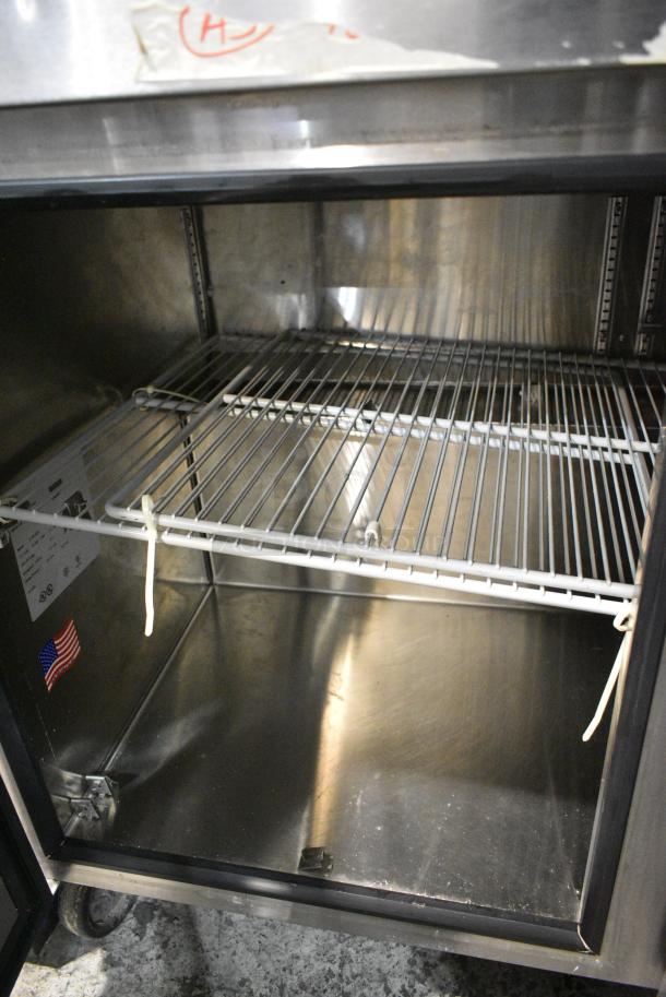 Standex UF48-NDG Stainless Steel Commercial 2 Door Undercounter Freezer on Commercial Casters. 208-230 Volts, 1 Phase. Tested and Working! - Image 2 of 5