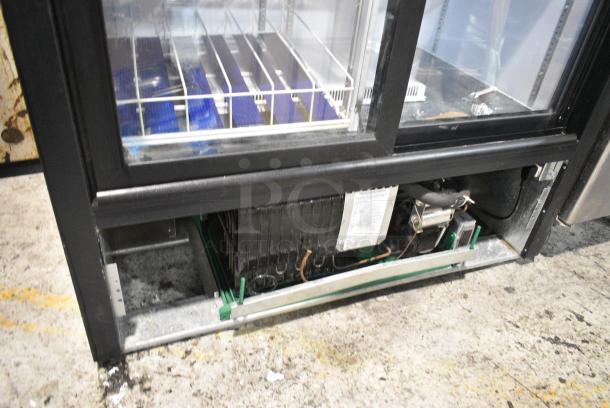 QBD CD38-HC Metal Commercial 2 Door Reach In Cooler Merchandiser w/ Poly Coated Racks. 115 Volts, 1 Phase. Tested and Powers On But Does Not Get Cold - Image 2 of 5