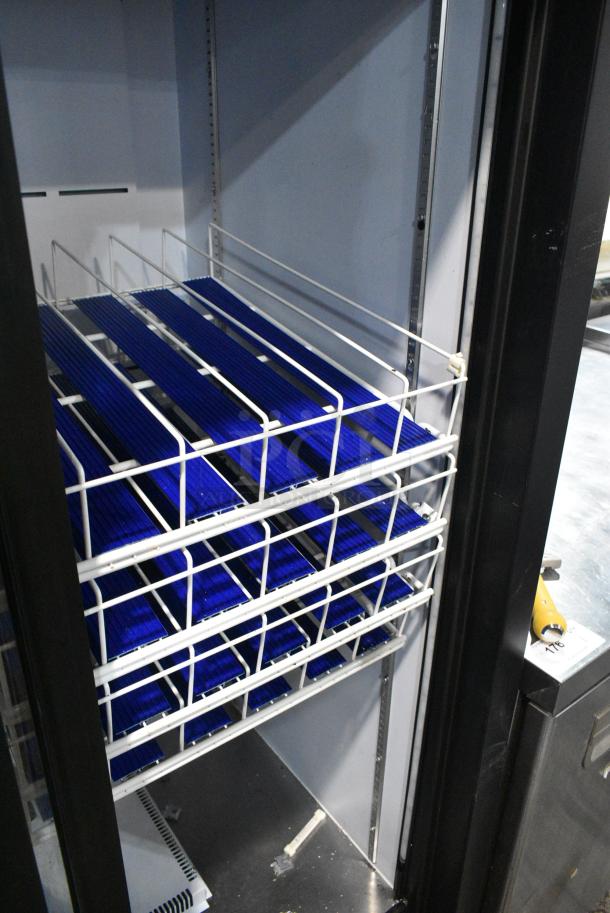 QBD CD38-HC Metal Commercial 2 Door Reach In Cooler Merchandiser w/ Poly Coated Racks. 115 Volts, 1 Phase. Tested and Powers On But Does Not Get Cold - Image 4 of 5