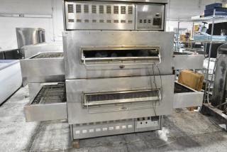 2 Middleby Marshall PS350-2 Stainless Steel Commercial Propane Gas Powered Conveyor Pizza Oven. 2 Times Your Bid!