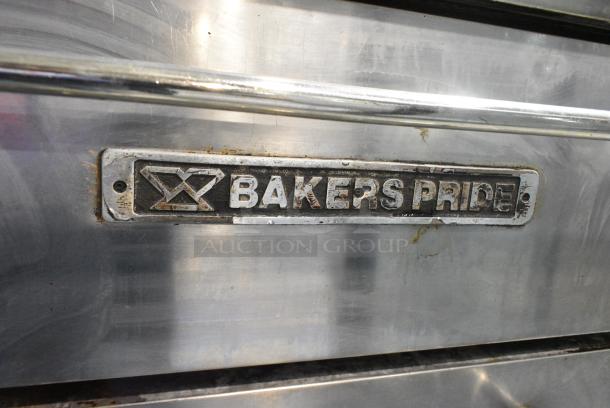 2 Bakers Pride Stainless Steel Commercial Natural Gas Powered Single Deck Pizza Oven. Appears to be Model Y600. 2 Times Your Bid! - Image 2 of 10