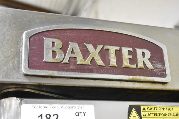 Baxter Stainless Steel Commercial Natural Gas Powered Mini Rotating Rack Oven on Pan Rack w/ Commercial Casters. - Image 2 of 9