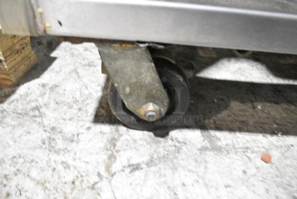 Baxter Stainless Steel Commercial Natural Gas Powered Mini Rotating Rack Oven on Pan Rack w/ Commercial Casters. - Image 3 of 9