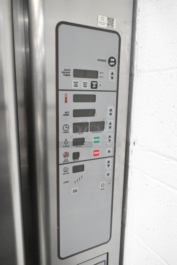 Baxter Stainless Steel Commercial Natural Gas Powered Mini Rotating Rack Oven on Pan Rack w/ Commercial Casters. - Image 4 of 9