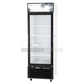 BRAND NEW SCRATCH AND DENT! 2023 Migali C-23FM-HC Metal Single Door Reach In Freezer Merchandiser w/ Poly Coated Racks. Serial C-23FM-HC003230429092C0001. 115 Volts, 1 Phase. Tested and Working!
