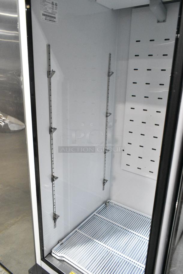 BRAND NEW SCRATCH AND DENT! 2023 Migali C-23FM-HC Metal Single Door Reach In Freezer Merchandiser w/ Poly Coated Racks. Serial C-23FM-HC003230429092C0001. 115 Volts, 1 Phase. Tested and Working! - Image 4 of 5