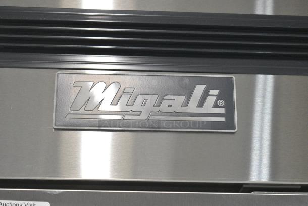 BRAND NEW SCRATCH AND DENT! 2023 Migali C-2RB-HC Stainless Steel Commercial 2 Door Reach In Cooler w/ Poly Coated Racks on Commercial Casters. Serial C-2RB-HCT03230516092T0011. 115 Volts, 1 Phase. Tested and Working! - Image 3 of 7