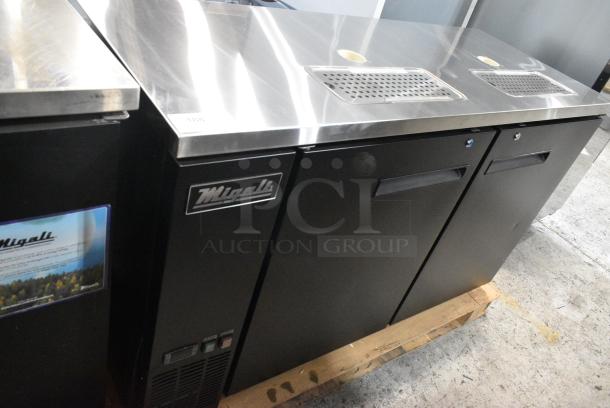 BRAND NEW SCRATCH AND DENT! 2022 Migali C-DD60-2-HC Stainless Steel Commercial 60 4/5" Kegerator Beer Dispenser w/ (2) Keg Capacity. Serial 545335136. 115 Volts, 1 Phase. Tested and Working! - Image 2 of 7