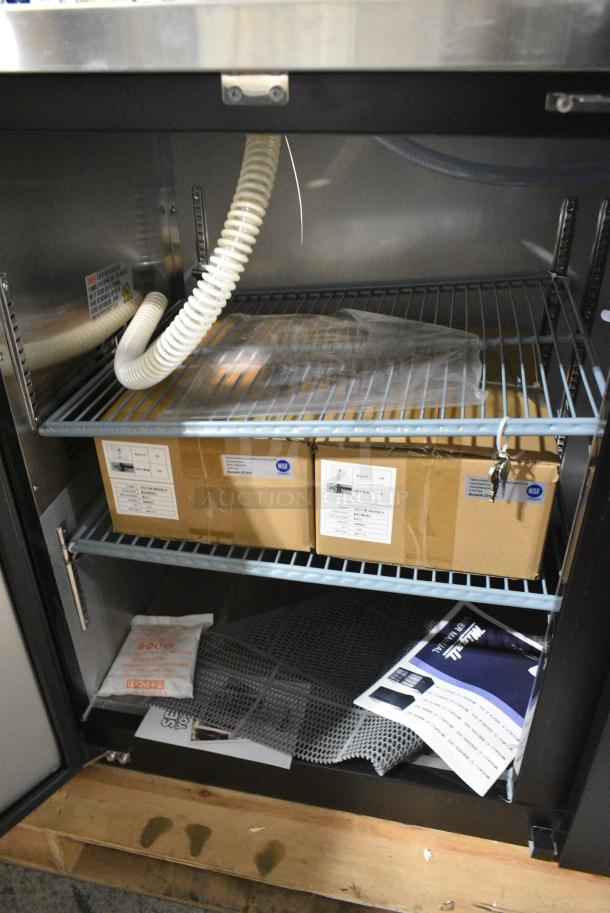 BRAND NEW SCRATCH AND DENT! 2022 Migali C-DD60-2-HC Stainless Steel Commercial 60 4/5" Kegerator Beer Dispenser w/ (2) Keg Capacity. Serial 545335136. 115 Volts, 1 Phase. Tested and Working! - Image 5 of 7