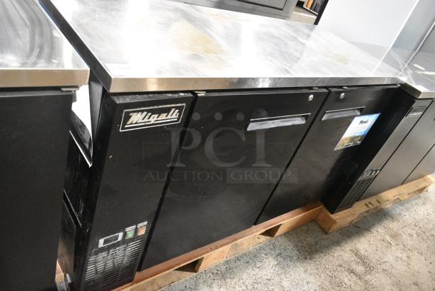 BRAND NEW SCRATCH AND DENT! Migali C-BB60-HC Stainless Steel Commercial 2 Door Back Bar Refrigerator. 115 Volts, 1 Phase. Serial 6382331717080807. Tested and Powers On But Does Not Get Cold - Image 2 of 7