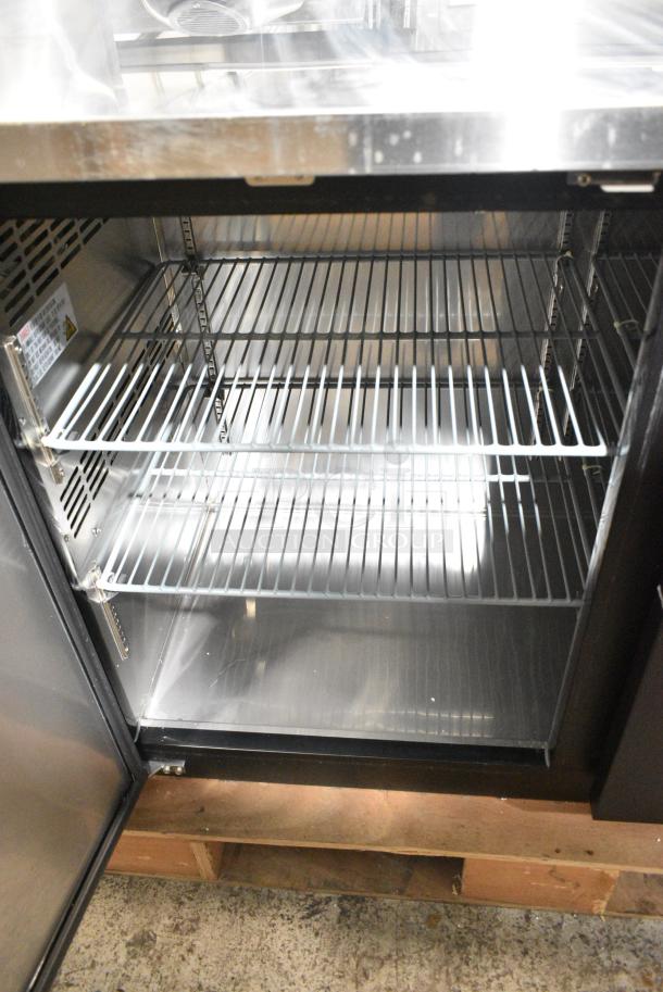 BRAND NEW SCRATCH AND DENT! Migali C-DD60-2-HC Stainless Steel Commercial 60 4/5" Kegerator Beer Dispenser w/ (2) Keg Capacity. Serial 6115332117040603. 115 Volts, 1 Phase. Tested and Working! - Image 4 of 6