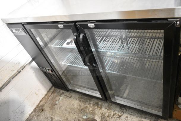 BRAND NEW SCRATCH AND DENT! Migali C-BB48G-HC Metal Commercial 2 Door Back Bar Cooler Merchandiser. Serial 6123331319040406. 115 Volts, 1 Phase. Tested and Working! - Image 2 of 8
