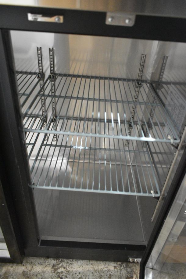 BRAND NEW SCRATCH AND DENT! Migali C-BB48G-HC Metal Commercial 2 Door Back Bar Cooler Merchandiser. Serial 6123331319040406. 115 Volts, 1 Phase. Tested and Working! - Image 5 of 8