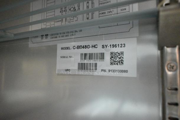 BRAND NEW SCRATCH AND DENT! Migali C-BB48G-HC Metal Commercial 2 Door Back Bar Cooler Merchandiser. Serial 6123331319040406. 115 Volts, 1 Phase. Tested and Working! - Image 8 of 8
