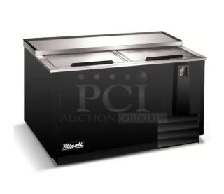BRAND NEW SCRATCH AND DENT!  Migali C-HBC65 Metal Commercial Back Bar Bottle Cooler w/ 2 Sliding Lids. Serial 6054331116030211. 115 Volts, 1 Phase. Tested and Working!