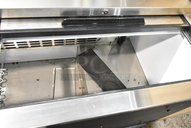 BRAND NEW SCRATCH AND DENT!  Migali C-HBC65 Metal Commercial Back Bar Bottle Cooler w/ 2 Sliding Lids. Serial 6054331116030211. 115 Volts, 1 Phase. Tested and Working! - Image 7 of 8