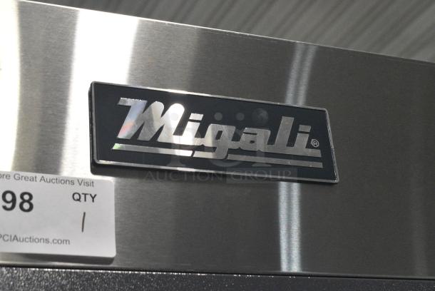 BRAND NEW SCRATCH AND DENT! 2023 Migali C-2F-HC Stainless Steel Commercial 2 Door Reach In Freezer w/ Poly Coated Racks on Commercial Casters. Serial  C-2F-HC003230311092C0017. 115 Volts, 1 Phase. Tested and Working! - Image 3 of 7