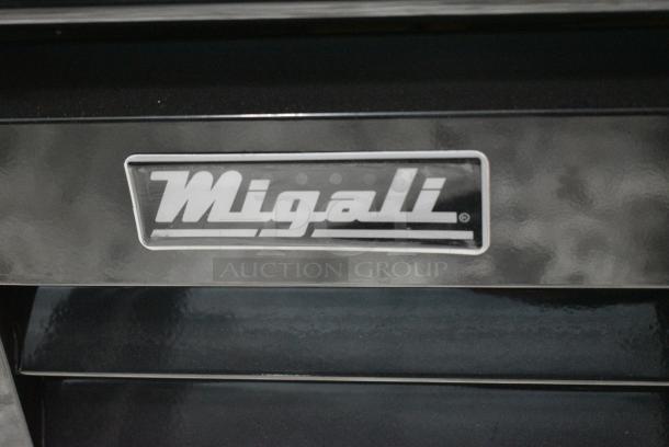 BRAND NEW SCRATCH AND DENT! 2021 Migali C-49RM-HC Metal Commercial 2 Door Reach In Cooler Merchandiser w/ Poly Coated Racks on Commercial Casters. Serial C-49RM-HCe003211113092C0004. 115 Volts, 1 Phase. Tested and Working! - Image 3 of 7