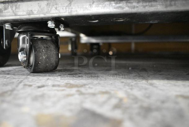 BRAND NEW SCRATCH AND DENT! 2021 Migali C-49RM-HC Metal Commercial 2 Door Reach In Cooler Merchandiser w/ Poly Coated Racks on Commercial Casters. Serial C-49RM-HCe003211113092C0004. 115 Volts, 1 Phase. Tested and Working! - Image 6 of 7