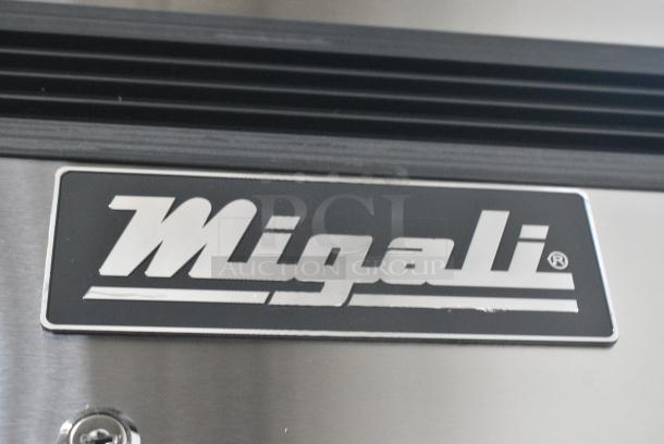 BRAND NEW SCRATCH AND DENT! 2023 Migali C-1FB-HC Stainless Steel Commercial Single Door Reach In Cooler w/ Poly Coated Racks on Commercial Casters. Serial C-1FB-HCT03230617092T0003. 115 Volts, 1 Phase. Tested and Working! - Image 3 of 6