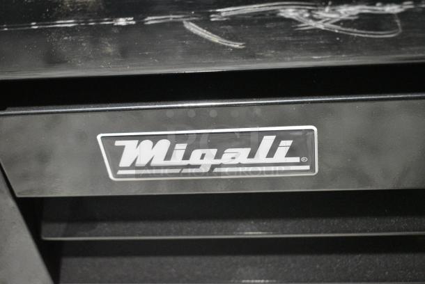 BRAND NEW SCRATCH AND DENT! 2022 Migali C-49FM-HCe Metal Commercial 2 Door Reach In Freezer Merchandiser w/ Poly Coated Racks on Commercial Casters. Serial C-49FM-HCe003221215092C0011. 115 Volts, 1 Phase. Tested and Working! - Image 3 of 7