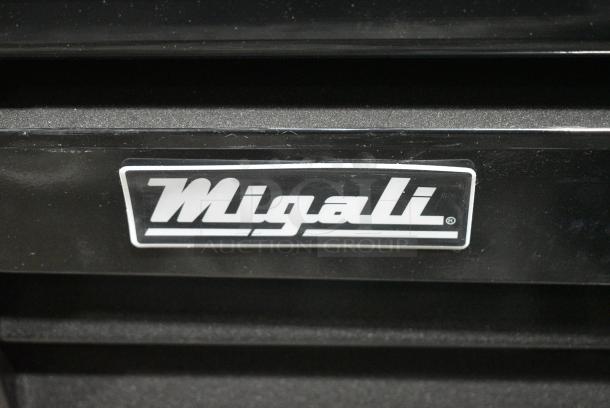 BRAND NEW SCRATCH AND DENT! 2022 Migali C-49FM-HCe Metal Commercial 2 Door Reach In Freezer Merchandiser w/ Poly Coated Racks on Commercial Casters. Serial C-49FM-HCe003220809092C0023. 115 Volts, 1 Phase. Tested and Working! - Image 3 of 7