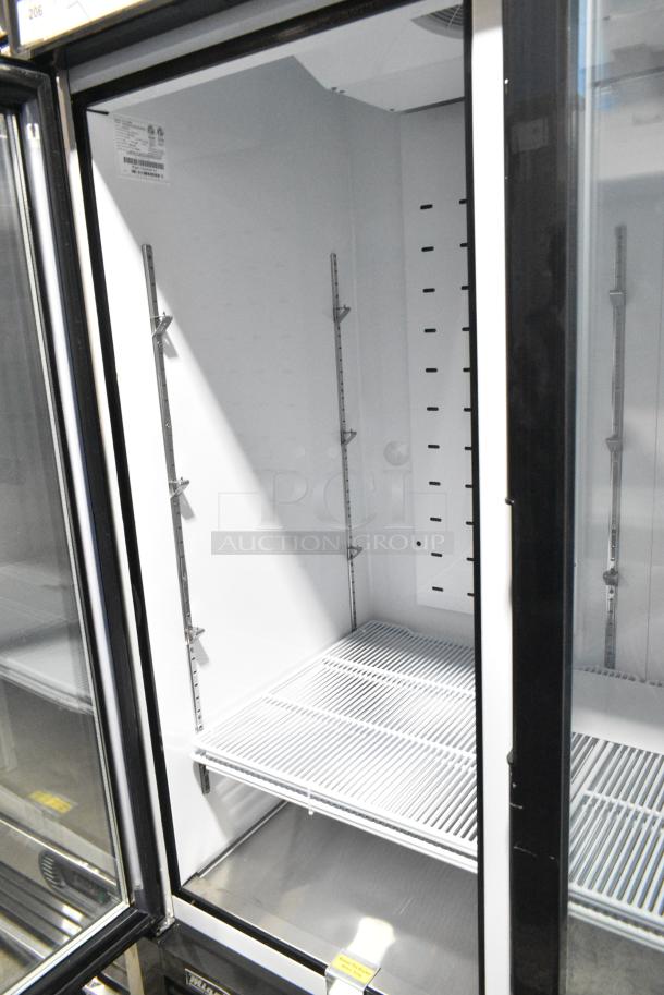 BRAND NEW SCRATCH AND DENT! 2022 Migali C-49FM-HCe Metal Commercial 2 Door Reach In Freezer Merchandiser w/ Poly Coated Racks on Commercial Casters. Serial C-49FM-HCe003220809092C0023. 115 Volts, 1 Phase. Tested and Working! - Image 4 of 7