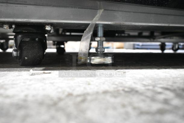 BRAND NEW SCRATCH AND DENT! 2022 Migali C-49FM-HCe Metal Commercial 2 Door Reach In Freezer Merchandiser w/ Poly Coated Racks on Commercial Casters. Serial C-49FM-HCe003220809092C0023. 115 Volts, 1 Phase. Tested and Working! - Image 6 of 7