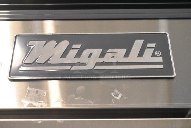 BRAND NEW SCRATCH AND DENT! 2023 Migali C-2FB-HC Stainless Steel Commercial 2 Door Reach In Cooler w/ Poly Coated Racks on Commercial Casters. Serial C-2FB-HC003230825092C0002. 115 Volts, 1 Phase. Tested and Working! - Image 4 of 8