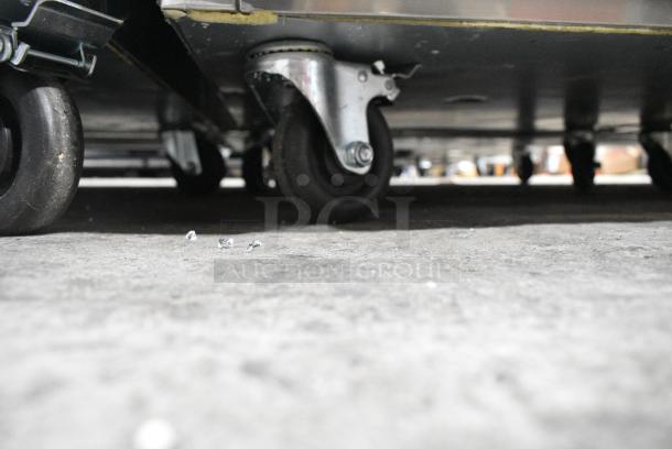 BRAND NEW SCRATCH AND DENT!  2023 Migali C-1F-HC Stainless Steel Commercial Single Door Reach In Freezer w/ Poly Coated Racks on Commercial Casters. Serial C-1F-HCT03230726092T0008. 115 Volts, 1 Phase. Tested and Working! - Image 4 of 6