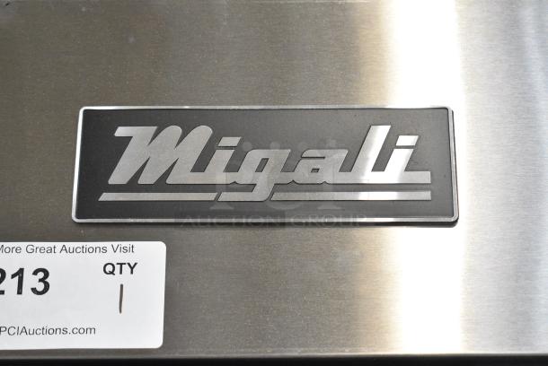 BRAND NEW SCRATCH AND DENT! 2023 Migali C-1F-HC Stainless Steel Commercial Single Door Reach In Cooler w/ Poly Coated Racks on Commercial Casters. Serial C-1F-HCT03230726092T0008. 115 Volts, 1 Phase. Tested and Working! - Image 3 of 6