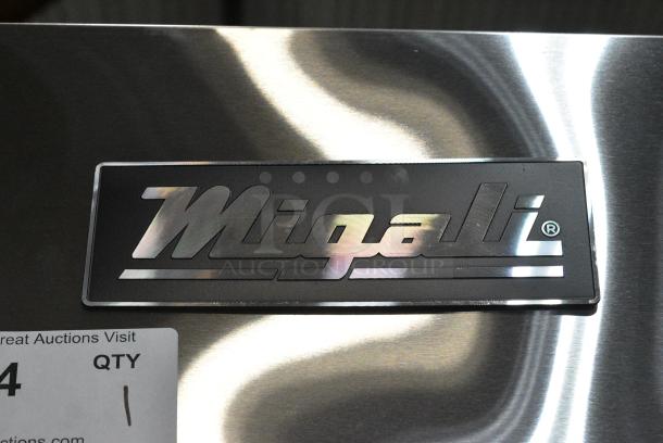 BRAND NEW SCRATCH AND DENT!  2018 Migali C-1R-HC Stainless Steel Commercial Single Door Reach In Freezer w/ Poly Coated Racks on Commercial Casters. Serial C-1R-HC00318071000920006. 115 Volts, 1 Phase. Tested and Working! - Image 3 of 6