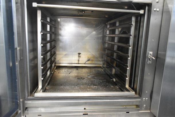 2 2019 Blodgett BLCT-62/CPE2.06 Stainless Steel Commercial Electric Powered Combi Convection Oven on Commercial Casters. See Pictures for Broken Glass on Bottom Door. 208 Volts, 3 Phase. 2 Times Your Bid! - Image 6 of 9