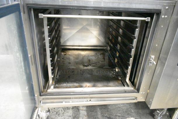 2 2019 Blodgett BLCT-62/CPE2.06 Stainless Steel Commercial Electric Powered Combi Convection Oven on Commercial Casters. See Pictures for Broken Glass on Bottom Door. 208 Volts, 3 Phase. 2 Times Your Bid! - Image 7 of 9