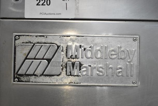 2 Middleby Marshall PS220 Stainless Steel Commercial Natural Gas Powered Conveyor Pizza Oven on Commercial Casters. 2 Times Your Bid! - Image 2 of 9