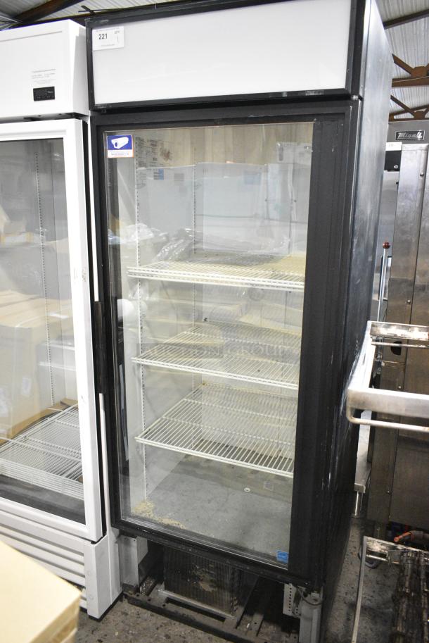True GDM-26 Metal Commercial Single Door Reach In Cooler Merchandiser w/ Poly Coated Racks. 115 Volts, 1 Phase. Tested and Working! - Image 1 of 5