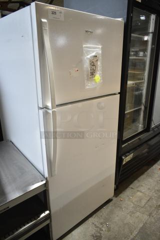 BRAND NEW SCRATCH AND DENT! Whirlpool WRT318FZDW Cooler w/ Freezer. 115 Volts, 1 Phase. Cannot Test Due To Missing Power Cord