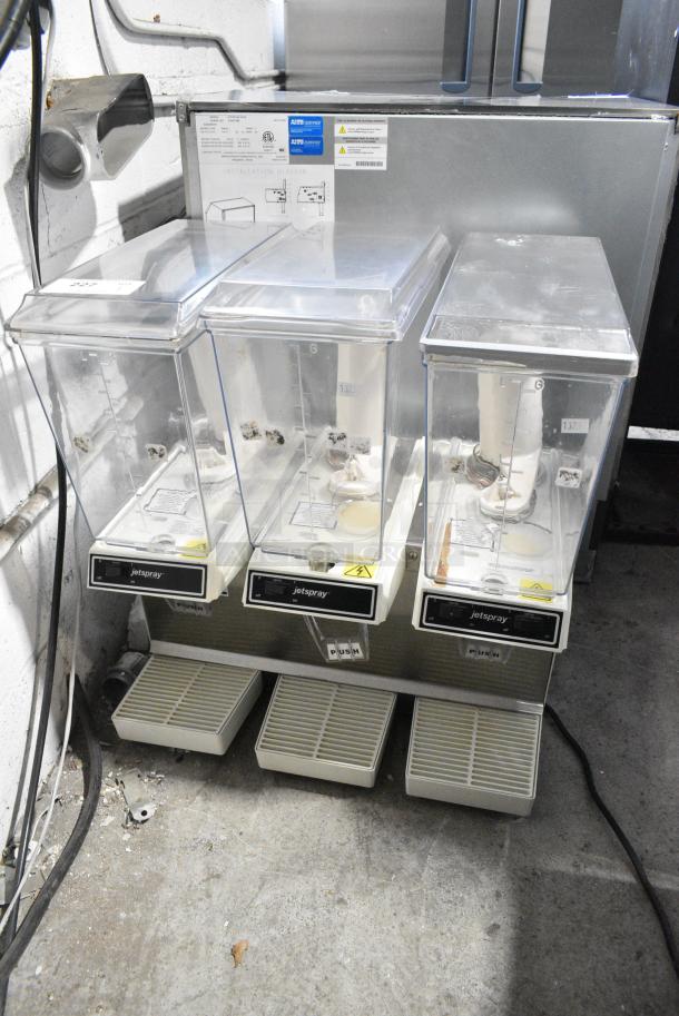 Cornelius JT30 Stainless Steel Commercial Countertop 3 Hopper Refrigerated Beverage Machine. 115 Volts, 1 Phase. Tested and Working! - Image 1 of 6