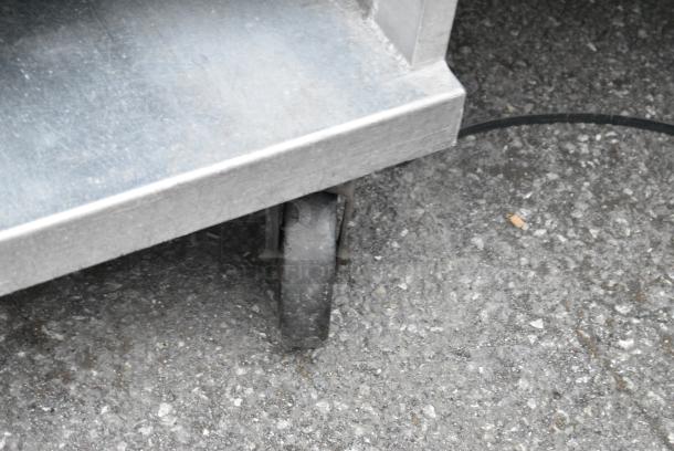 Metal Commercial Pan Transport Rack w/ Poly Trays on Commercial Casters. - Image 2 of 4